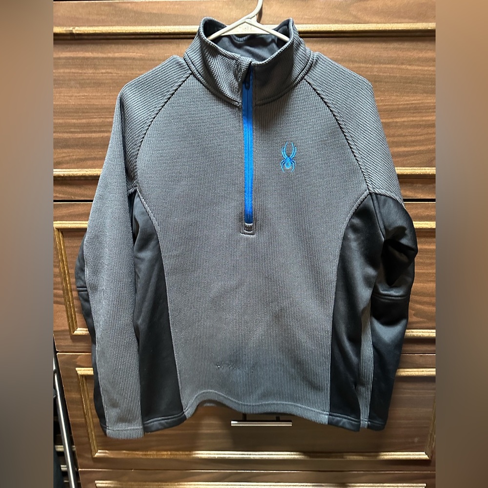Spyder Men's Outbound Half Zip Mid-Weight Mock Neck Sweater Size Medium
